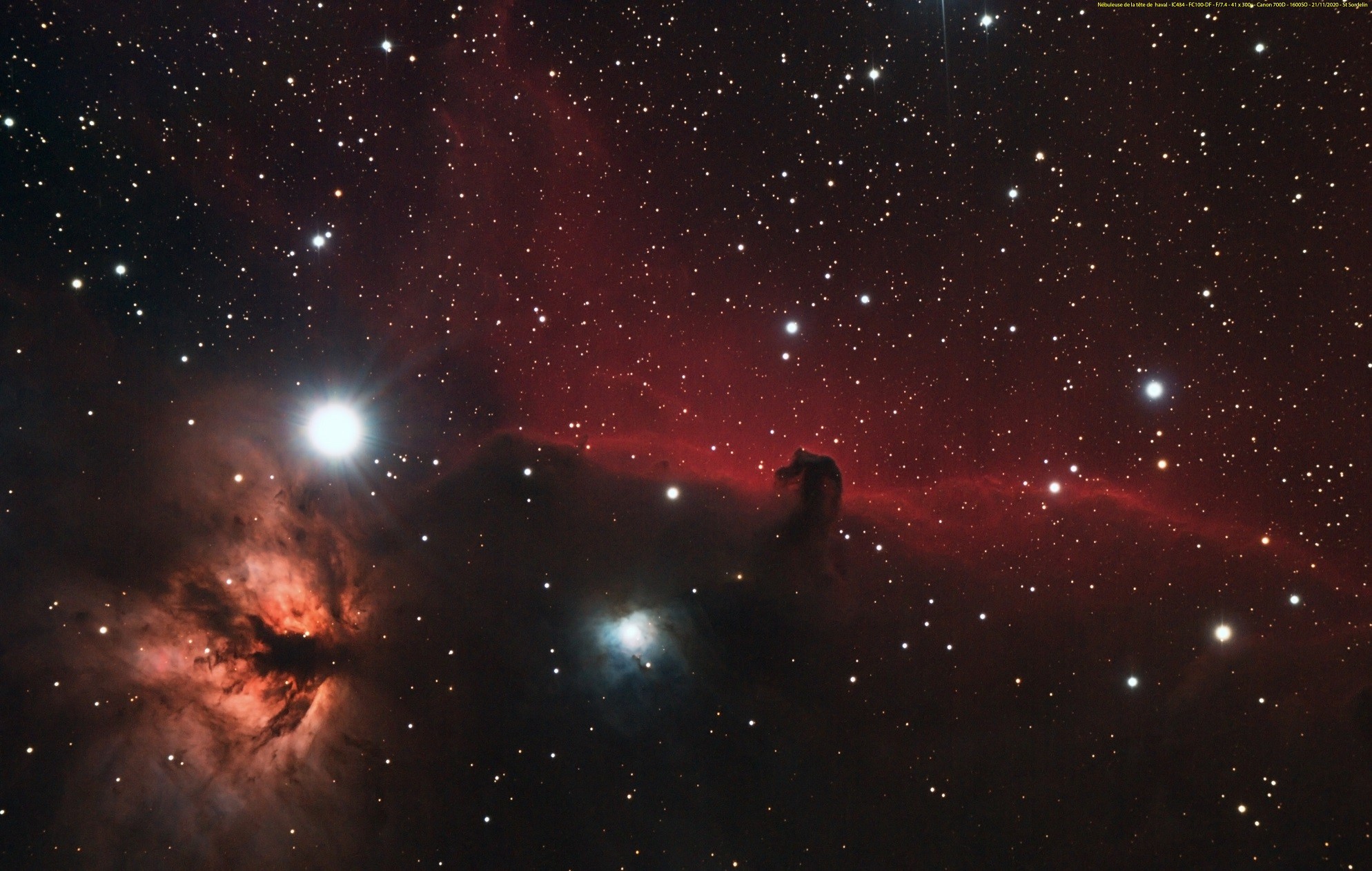 Ic434 nébuleuse de la tête de cheval