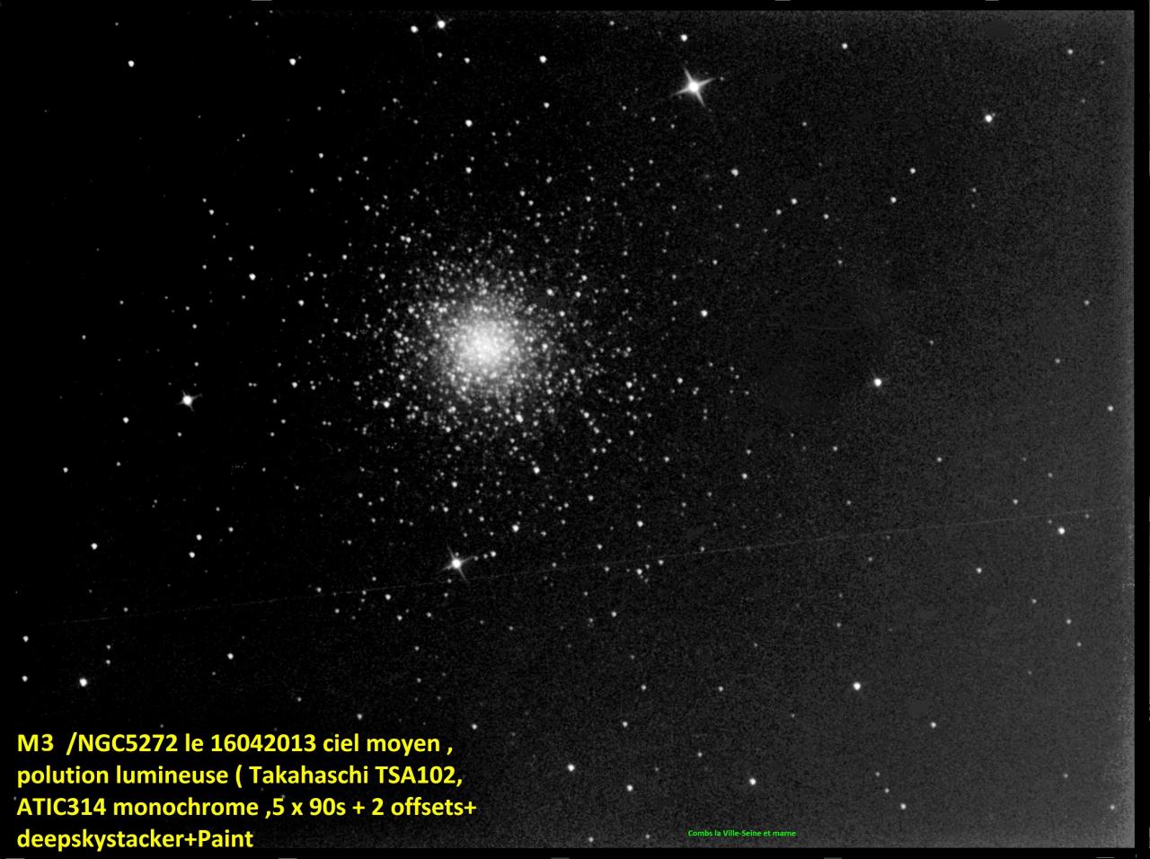 M3  NGC 5272  Constellation du Bouvier