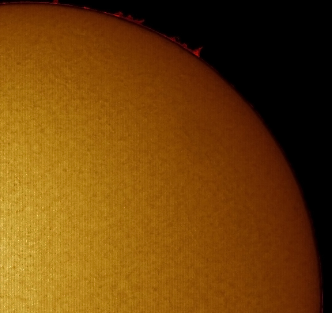 protubérances lunt 60mm B600  2017/05/24