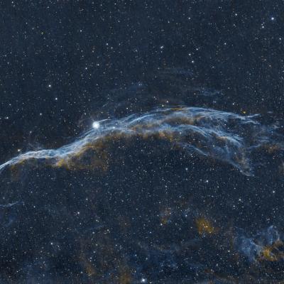 NGC6960 le balai de la sorcière 48 poses x 300s Filtre L-Extreme, pixinsight, Thierry Lesparre adhérent ACM juillet 2024