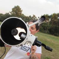 Laurène en plein réglage collimation NDE 2018